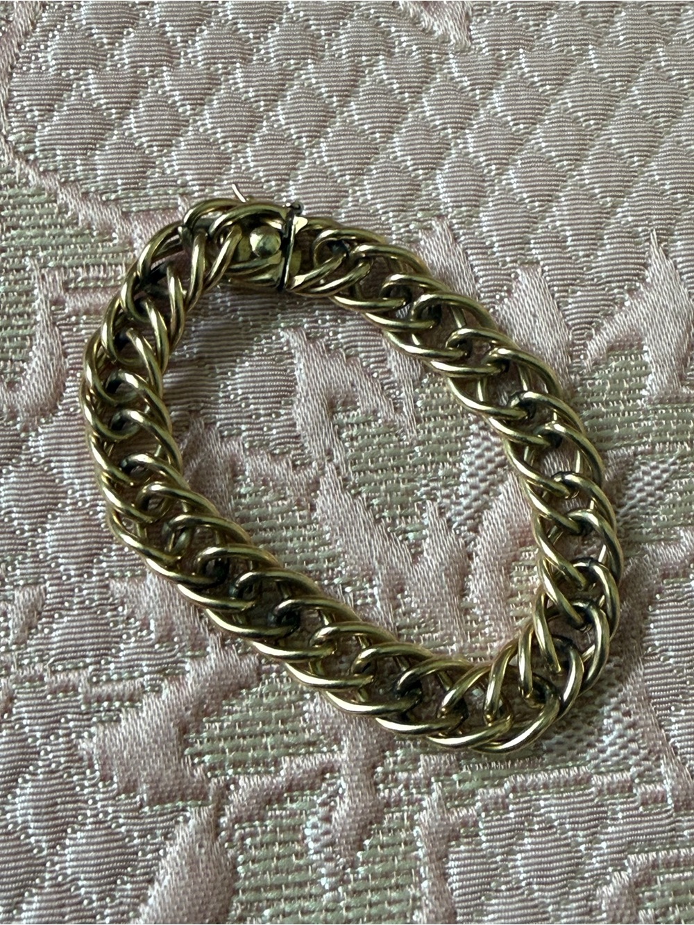 Gold-Tone Chunky Curb Chain Bracelet
